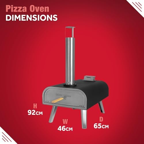 Backyard Pellet-Fueled 16-Inch Portable Pizza Maker