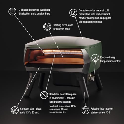 Witt Piccolo Green Rotating Gas Baker