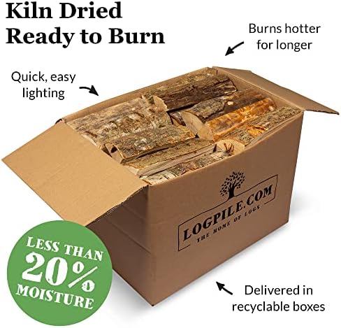 Logpile Slender Dried Wood for Intense Heat